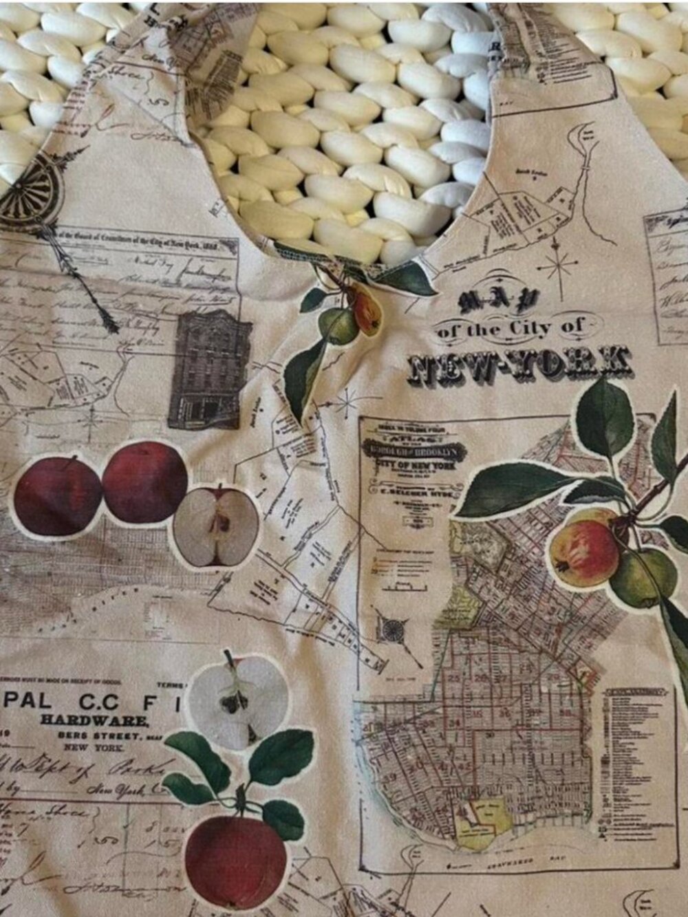 SHEIN x MONSE NYC Map Botanical Tote Bag | Never Used | Vintage Aesthetic